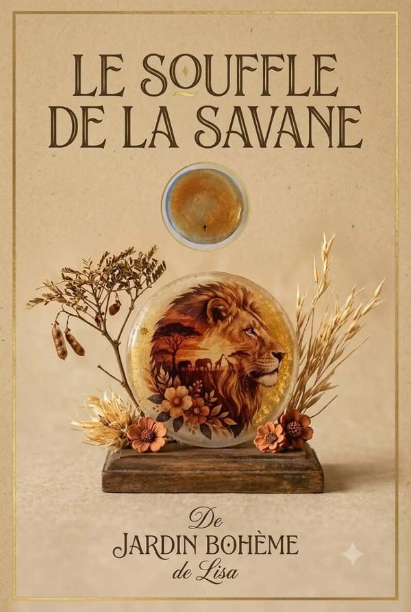 🦁 Médaillon Artisanat d'Art - Le Souffle de la Savane.🌿