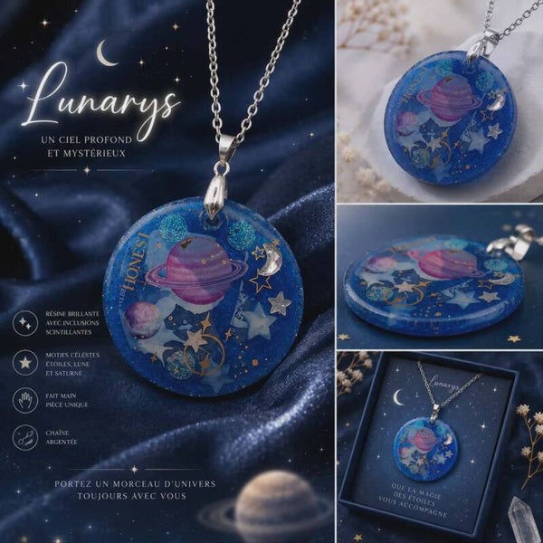 ✨ Médaillon - Collection céleste – Lunarys ✨