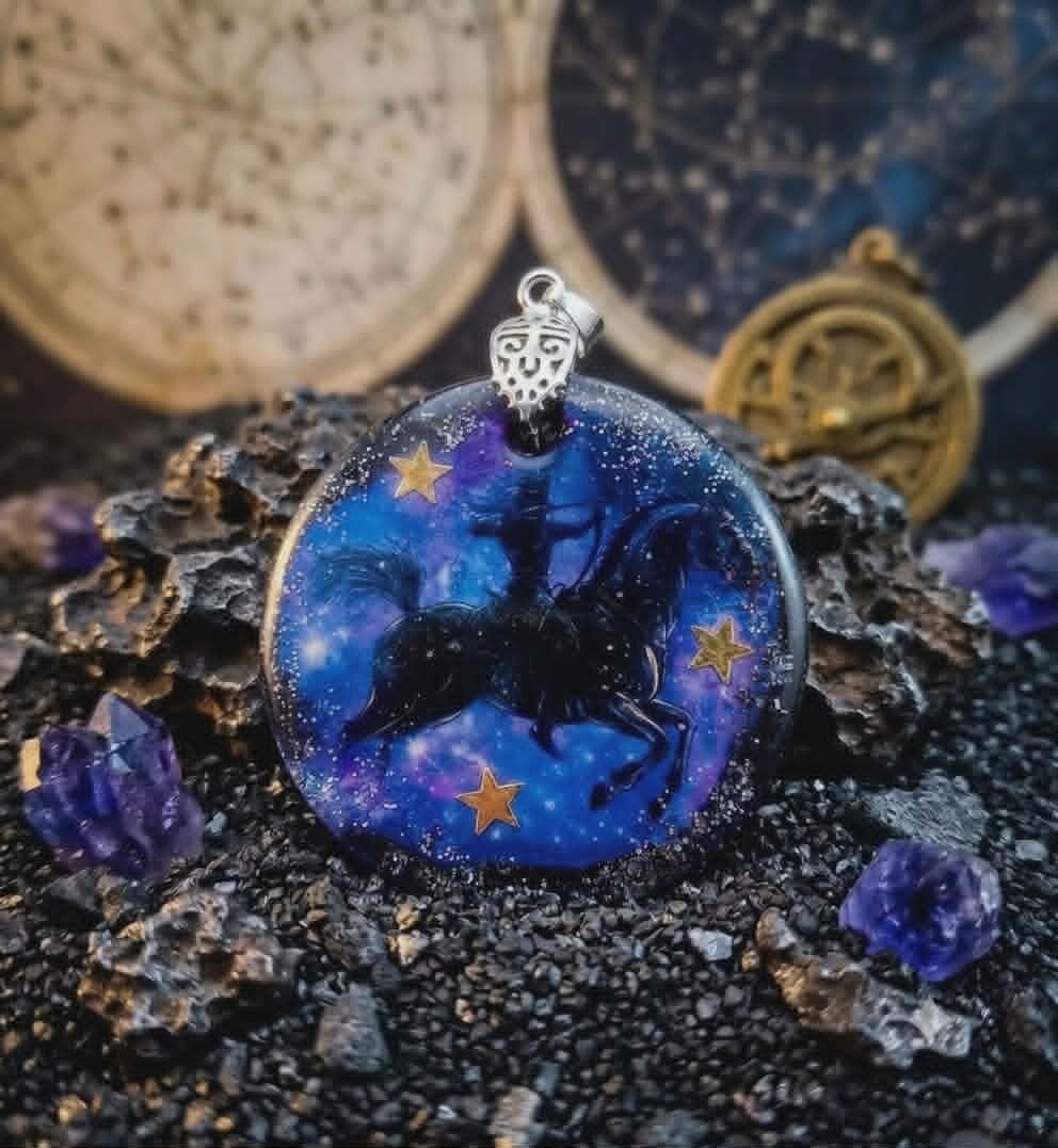 ✨ Médaillon signe astrologique - ♐ Sagittaire Céleste.