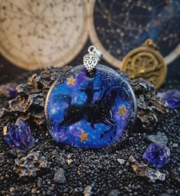 ✨ Médaillon signe astrologique - ♐ Sagittaire Céleste.