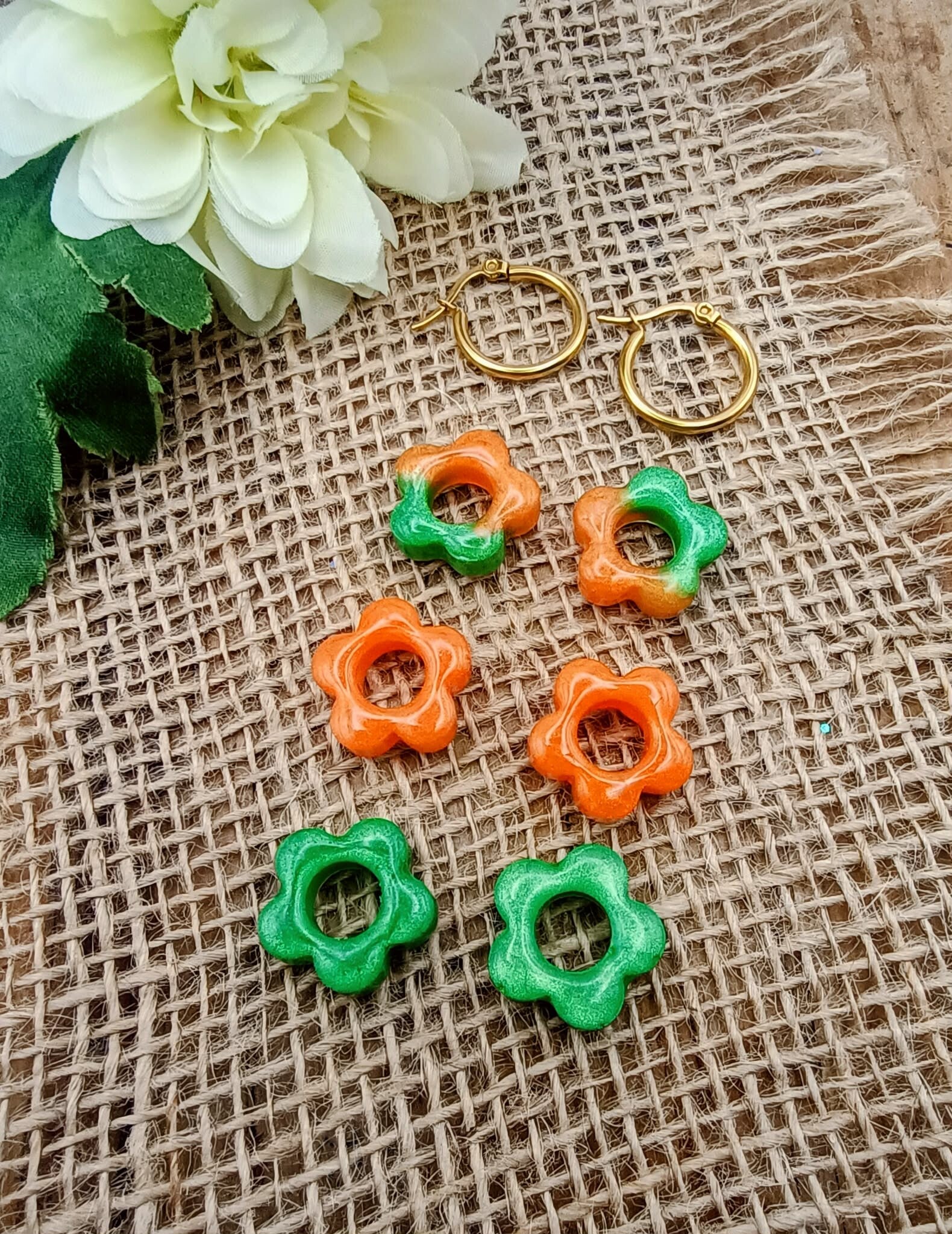 Collection "Fruitée" - Orange Vitaminée & Pomme Croquante - 17 mm.