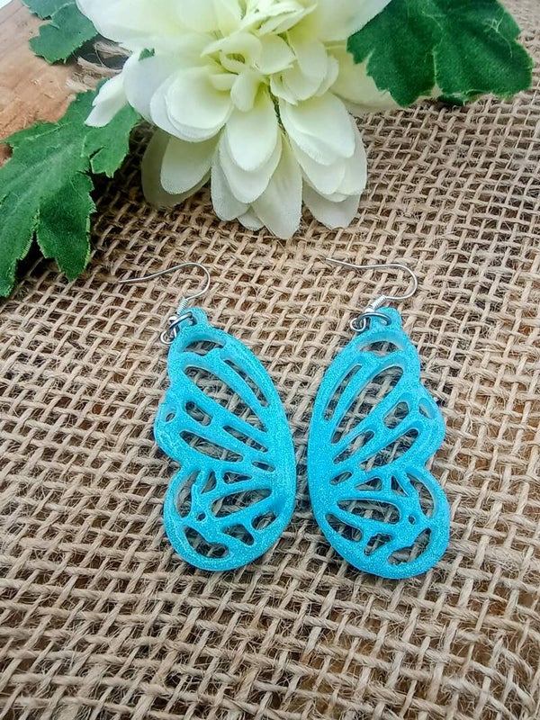 Boucles d'oreilles - Ailes d’Azur.