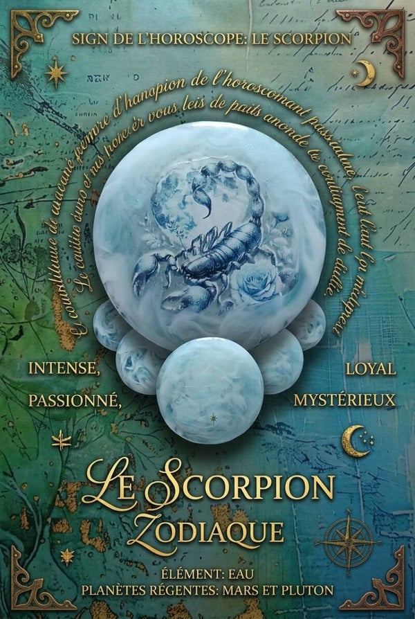 ✨♏Médaillon Astrologique - Scorpion.