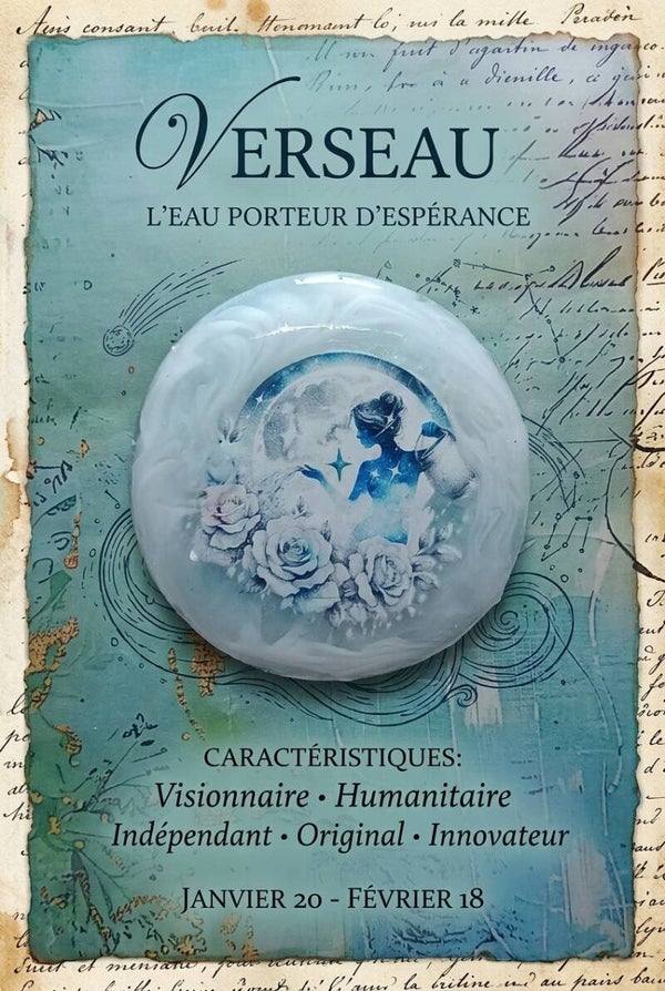 ✨♒Médaillon Astrologique - Verseau.