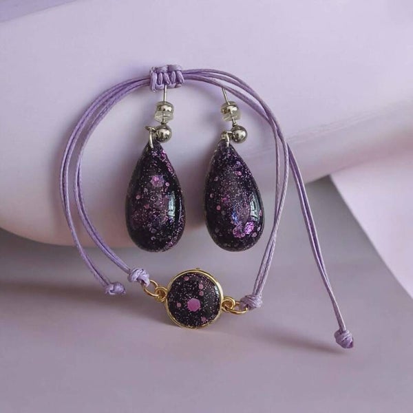 ✨ Boucles d'oreilles - Collection Twilight – Parure Étoilée - Twilight Bloom.