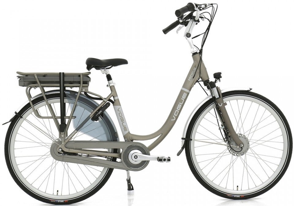 Vogue Premium N7 - Elektrische damesfiets Mat grijs