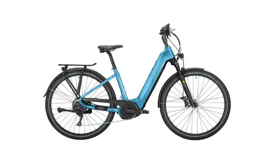 Victoria eManufaktur 12.9 elektrische damesfiets 11V aqua mat blauw