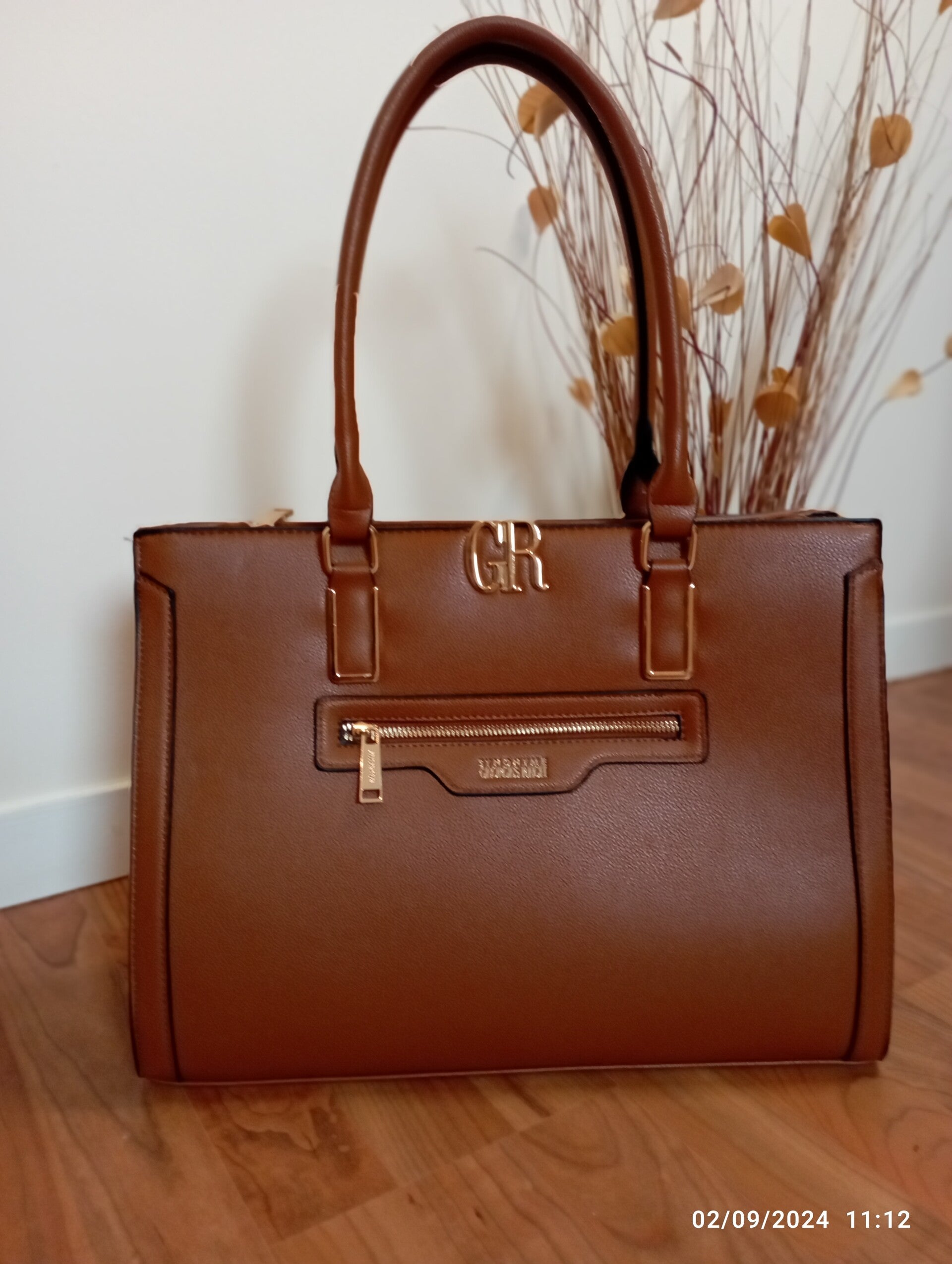 Sac à main  stylé étudiante marron "GEORGES RECH"