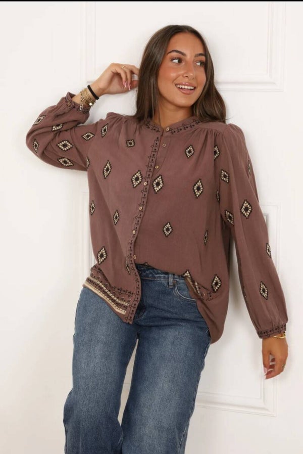 Chemise BARBARA - élégance bohème