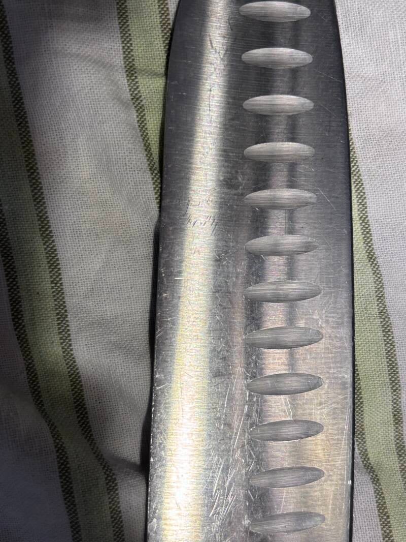 Kratzer entfernen, Klinge pollieren