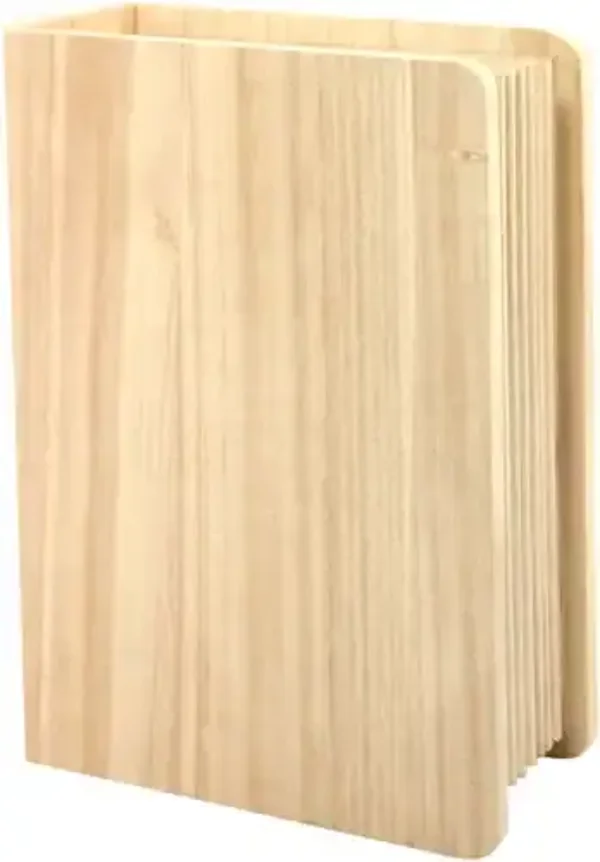 Boek kistje met tekst