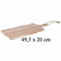 Teak hout borrelplank L met tekst gravure