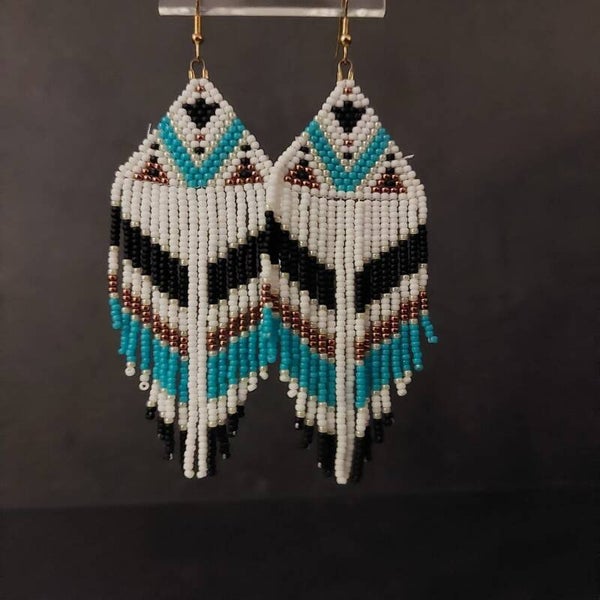 Franje oorbellen Indian