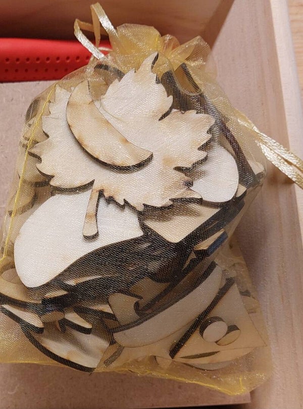 Organzazakje met resthout