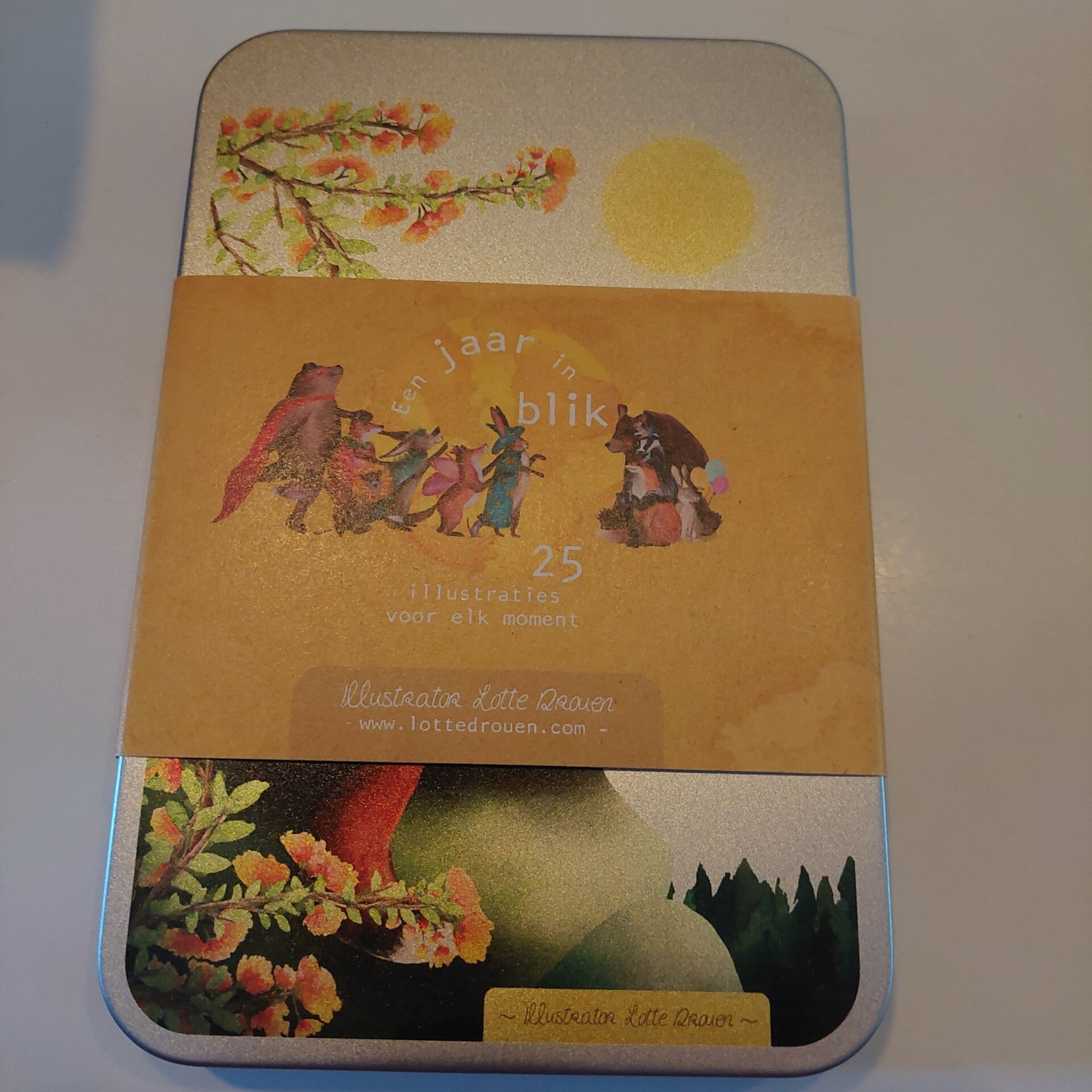 Een jaar in blik 25 kaarten