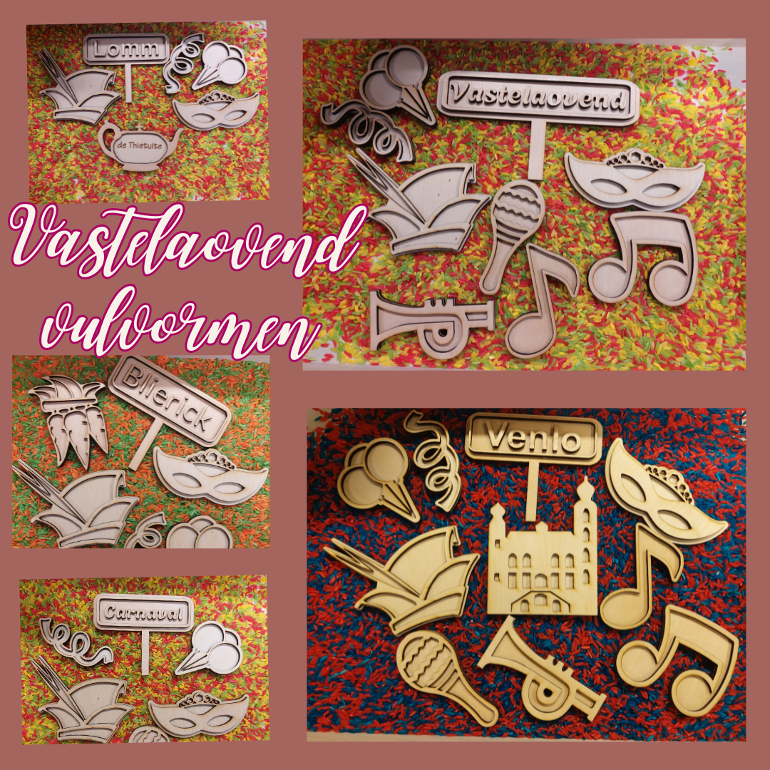 Vastelaovend vulvormenset (klein formaat)