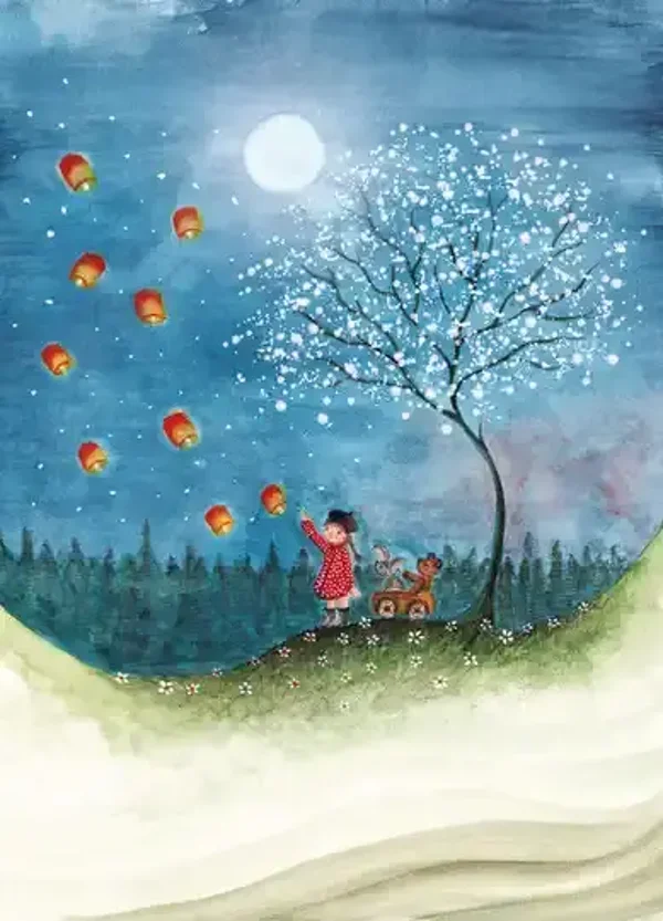 Girl with Lampion