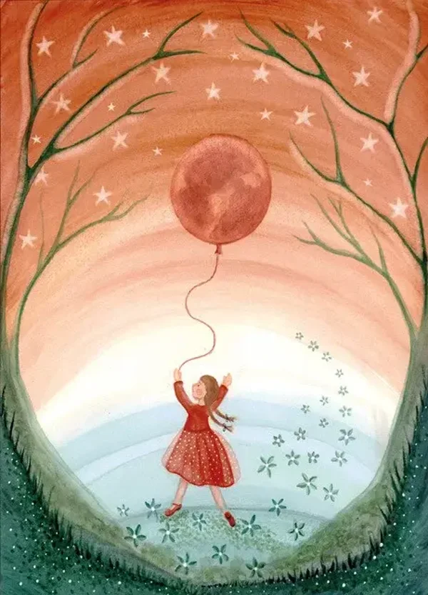 Girl with Moonballoon