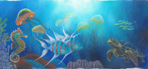 Panoramakaart Diep in de zee
