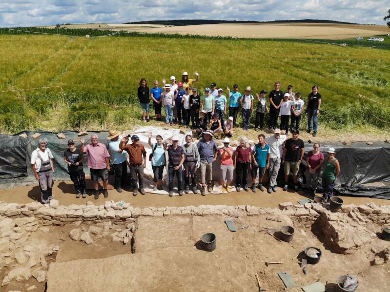 Das Team mit der 4. Klasse aus Himmelstadt. M.f.G. des ASP.