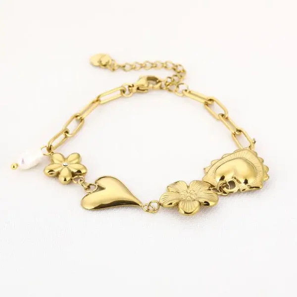 Bedel armband flower heart
