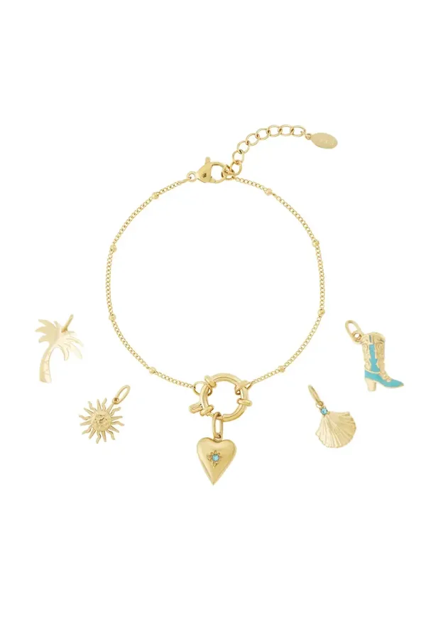 DIY hart met steen armband