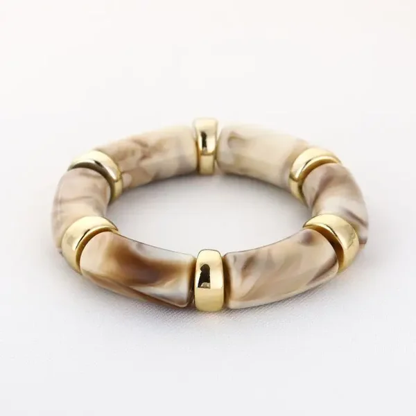 XL acrylic armband beige