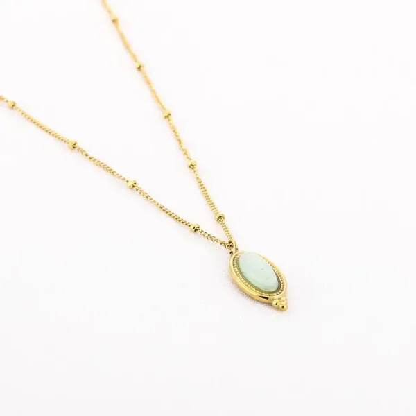 Natuursteen ketting BOHO
