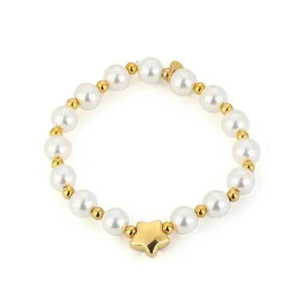 Parels armbandje met ster
