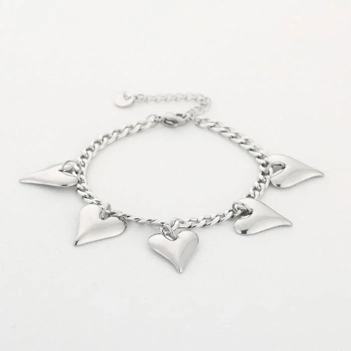 Hartjes bedel armband