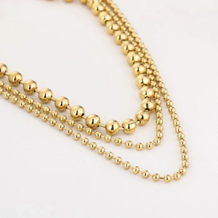 Kralen ketting triple