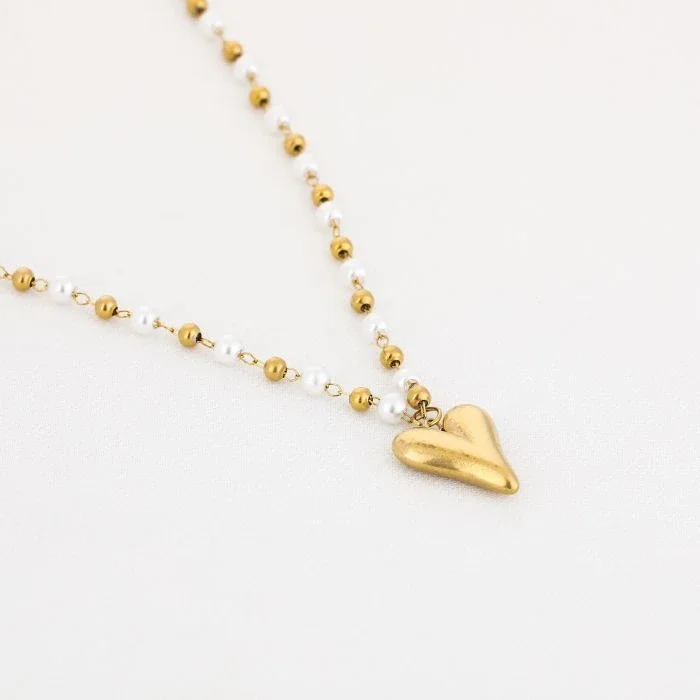Ketting met hart bedel