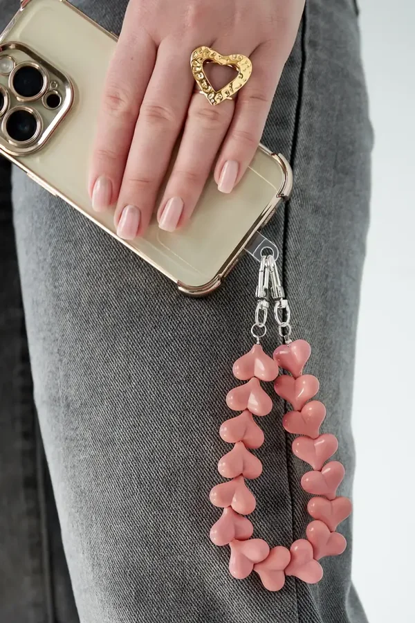 Telefoonkoord hartjes