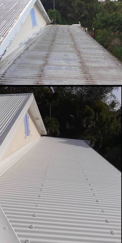 rénovation toiture en toles à la réunion