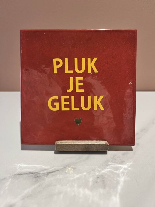 Tegel 'pluk je geluk'