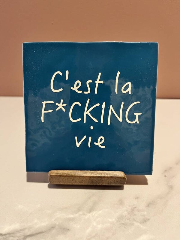 Tegel 'C'est la f*cking vie'