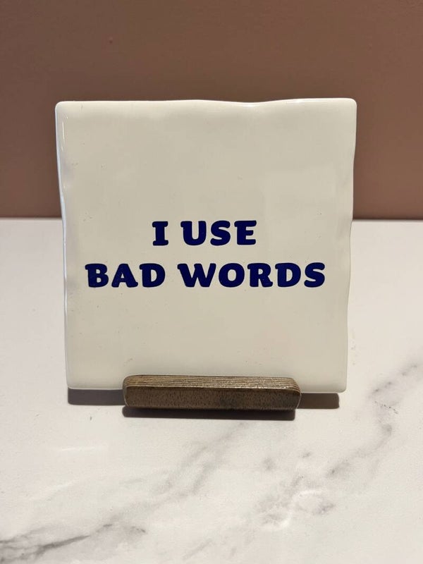 Tegel 'I use bad words'