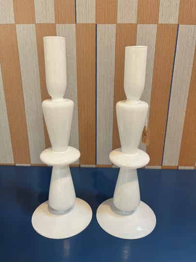 Kaarsenstandaard wit
