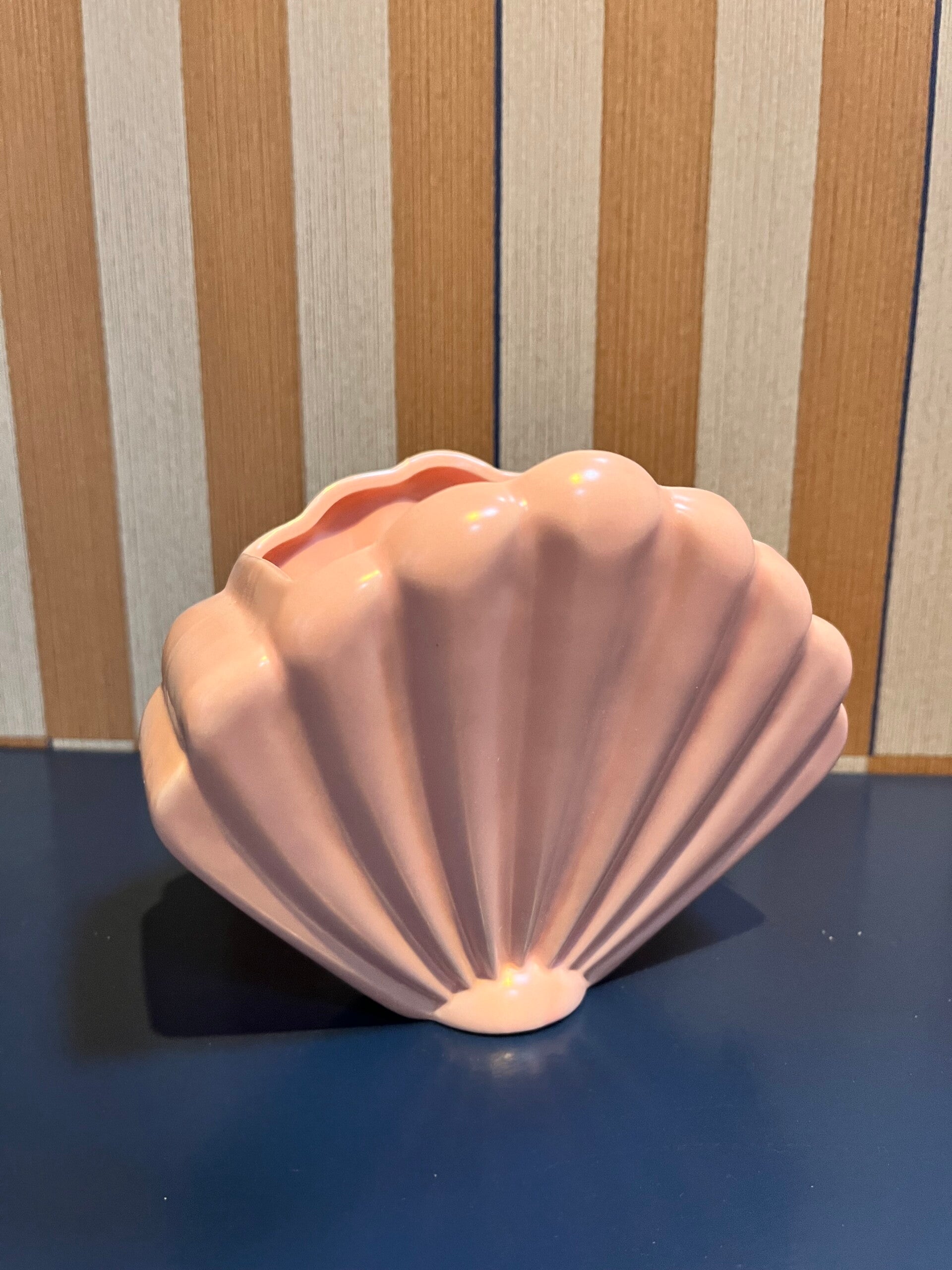 Bloempot schelp roze