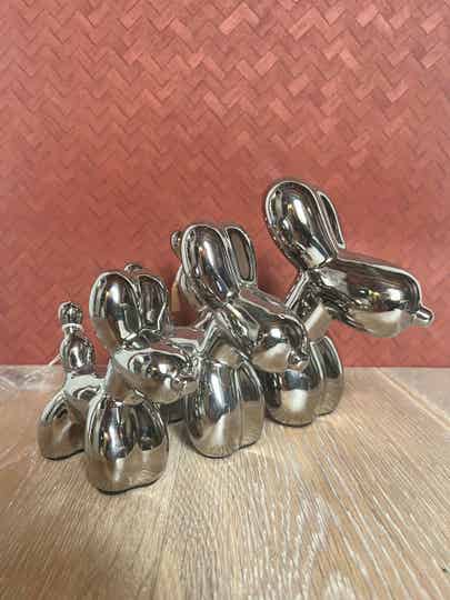 Balloondog zilver medium