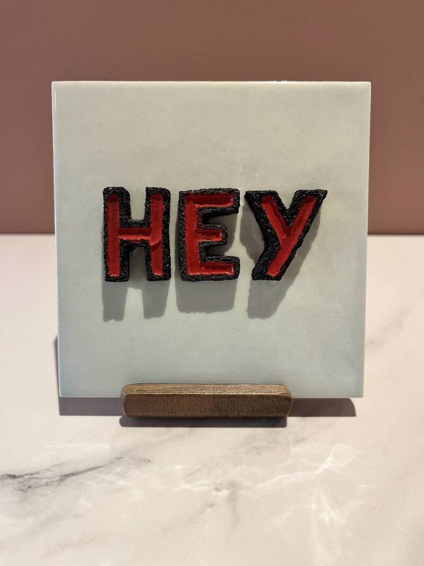 Tegel 3D 'hey'