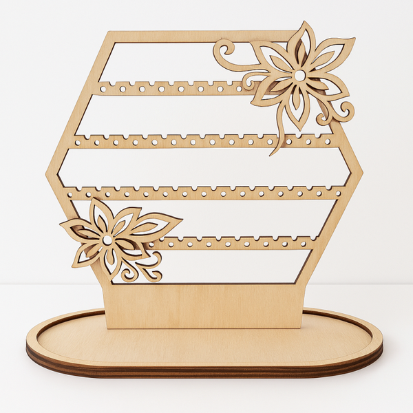 présentoir à boucles d'oreilles