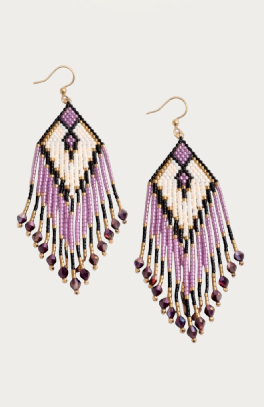 Amethyst Spirit Fringe Earrings