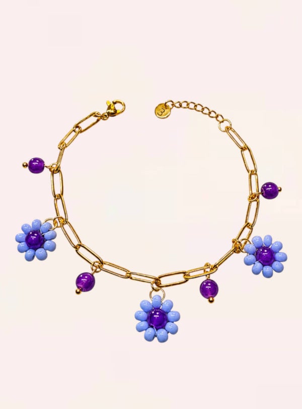 Charm Bracelet Fiora Amethyst