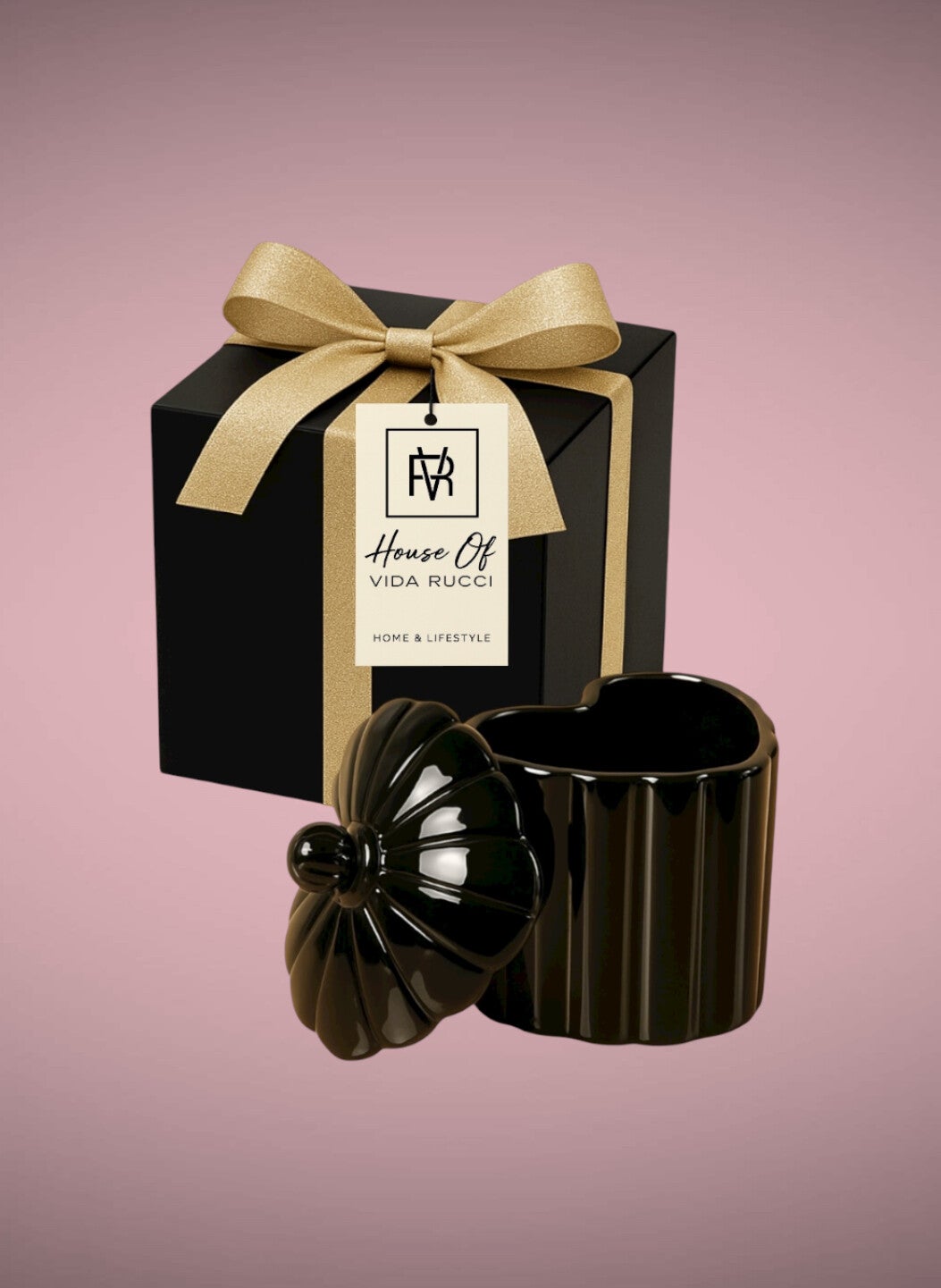 LA JOLIE COEUR Noir d’ Luxe sieradenpotje giftset