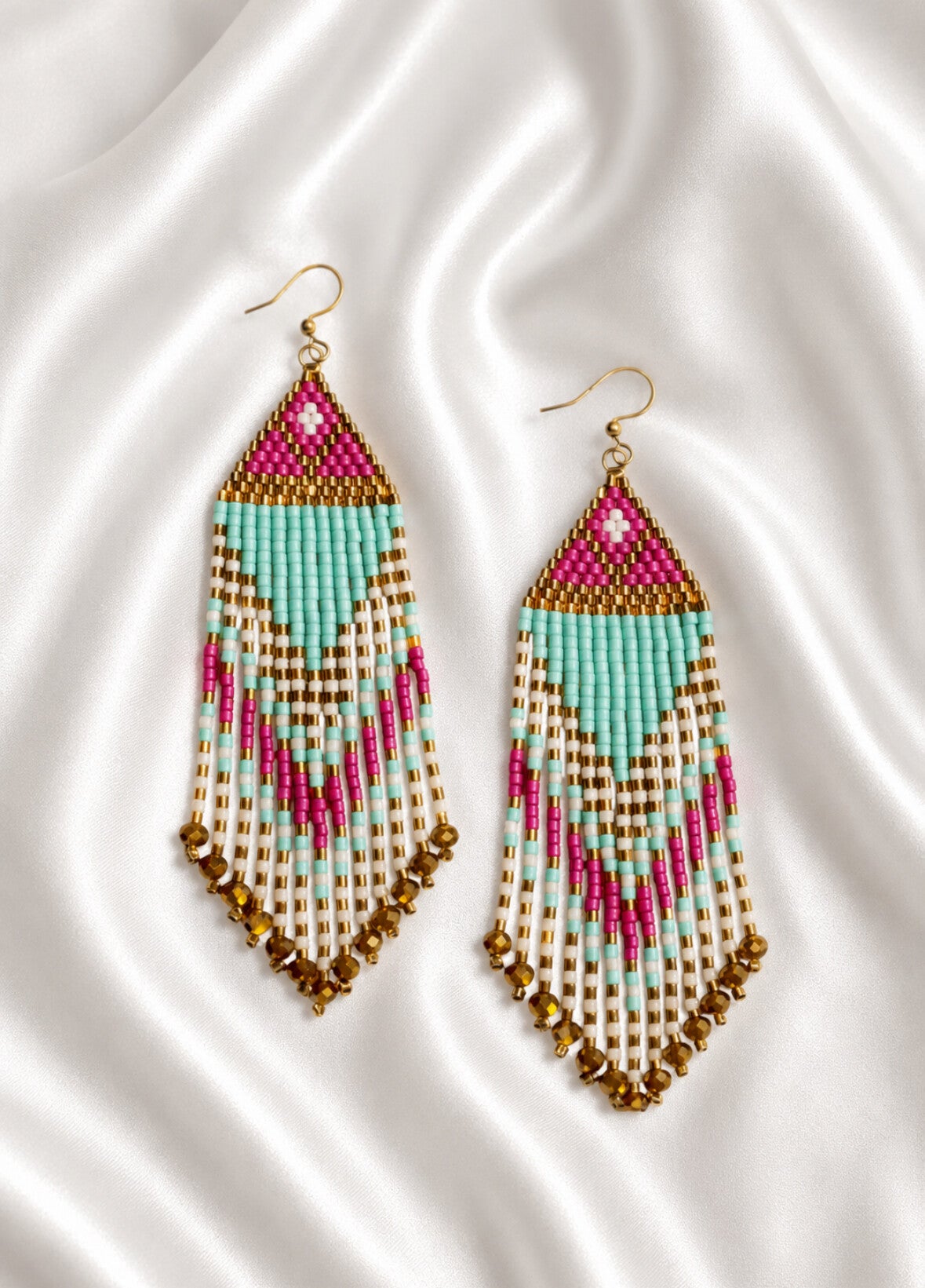 Turquoise Bliss Fringe Earrings