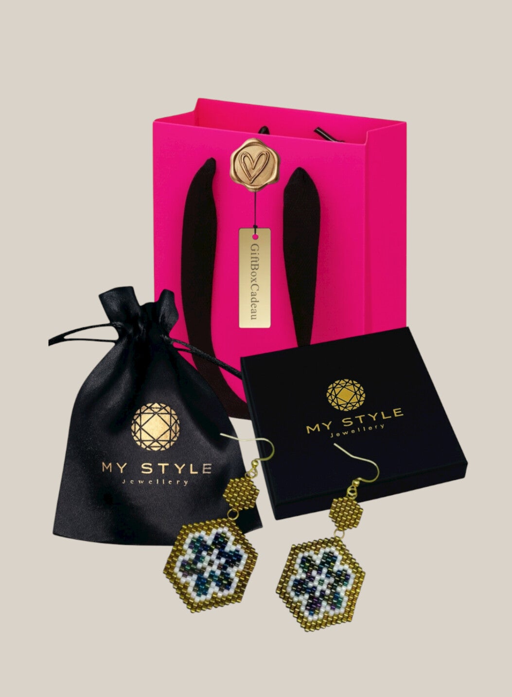 Statement oorbellen Giftset Midnight Garden