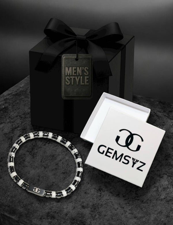 Herenarmband Giftset White Howlite