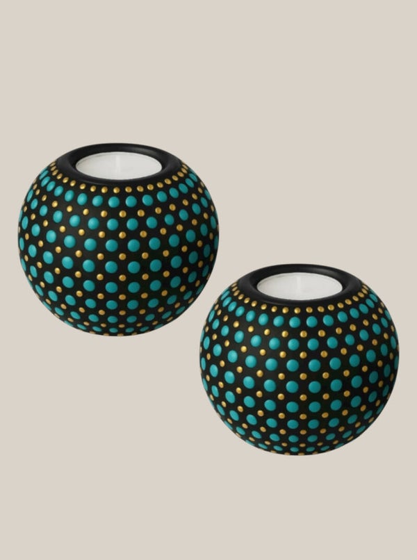 Sfeerpotjes Set Aqua Oro – Turquoise Goud