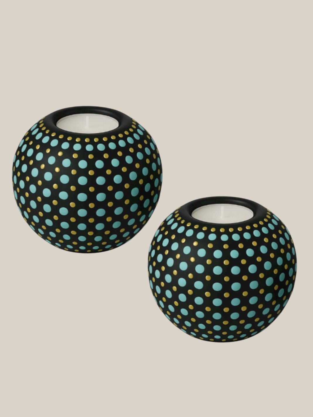 Sfeerpotjes Set – Celeste Oro Lichtblauw Goud